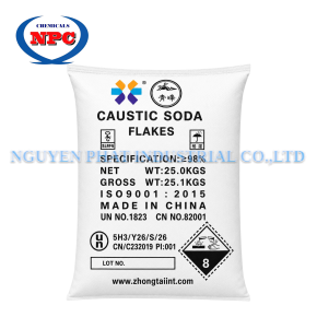 Xút vảy | Xút vẩy Caustic soda flakes Zhongtaiint  |  NaOH