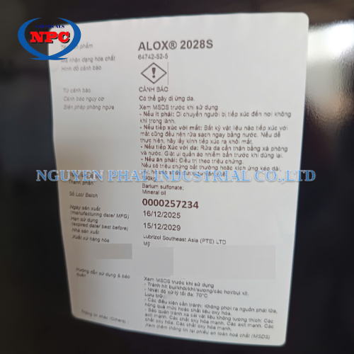 Phụ gia dầu chống gỉ ALOX® 2028S | Dầu chống rỉ kim loại Alox 2028s 