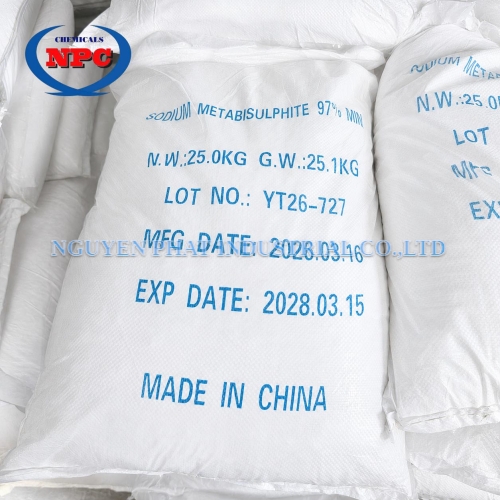 Sodium Metabisulphite  | Na2S2O5 97% china | Bán Natri Metabisulfit