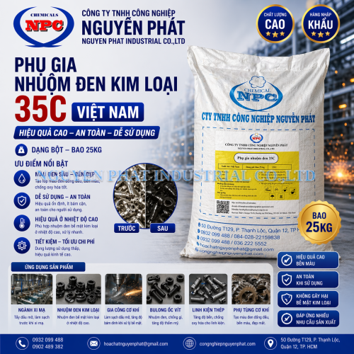 Phụ gia nhuộm đen kim loại 35C | Black Oxide Coating 35C