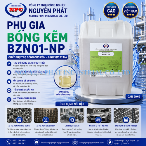 Phụ Gia Bóng Kẽm BZN01-NP
