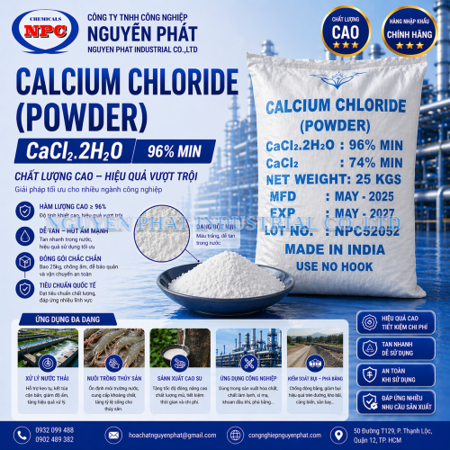 CALCIUM CHLORIDE | CACL2 74% | Phèn nóng đánh đông cao su 