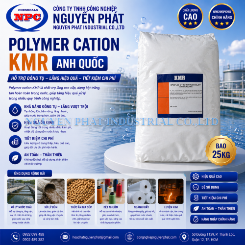 Hóa Chất Xử Lý Nước Thải Polymer Anionic/ Cationic