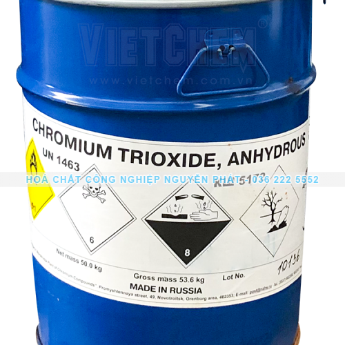 Chromium trioxide CrO3 99%, Nga, 50kg/thùng