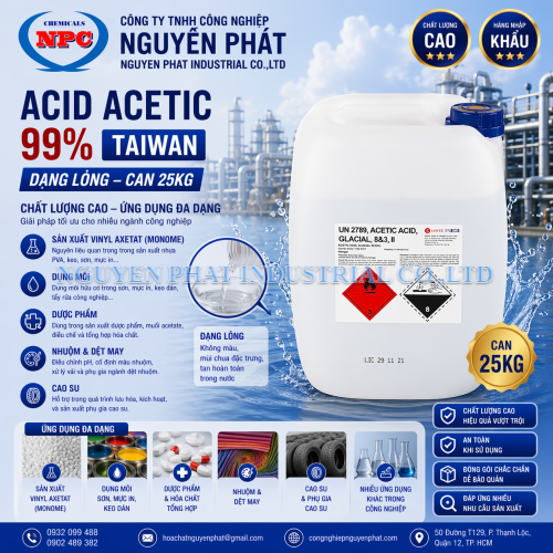 Acid Axetic – Giấm Đài Loan