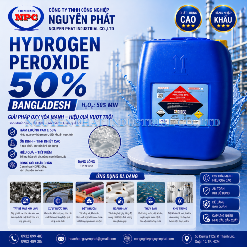 Oxy Già Bangladesh H2O2 50% | Hydrogen Peroxide | Bán H2O2 50%