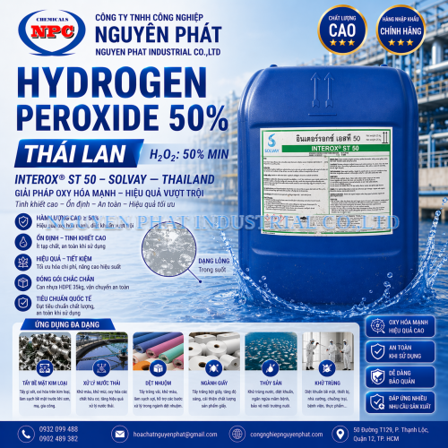 OXY GIÀ , H2O2 50%, HYDROGEN PEROXIDE 50%