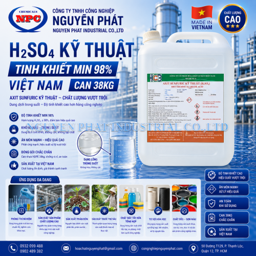 Axit Sunfuric | H2SO4 Kỹ Thuật min 98%