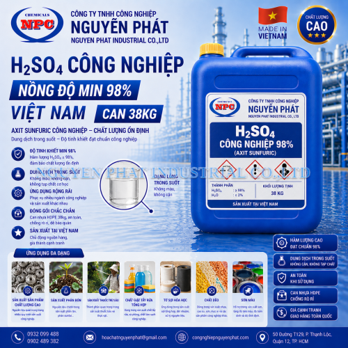 Acid SulFuric (H2SO4) | Axit Sulfuric | Đánh Đông Cao Su 