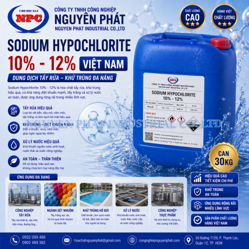 Sodium Hypochlorite 12% - Javen 12% - NaOCl