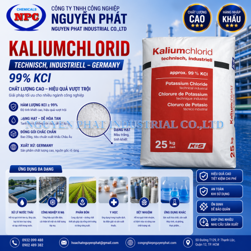 KCL Đức 99% | Muối Kali Nông Nghiệp | Kaliumchlorid Germany 