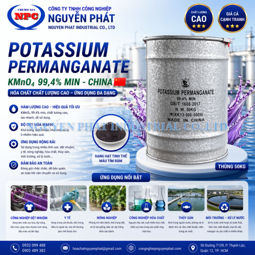 Potassium permanganate KMnO4 (thuốc tím)