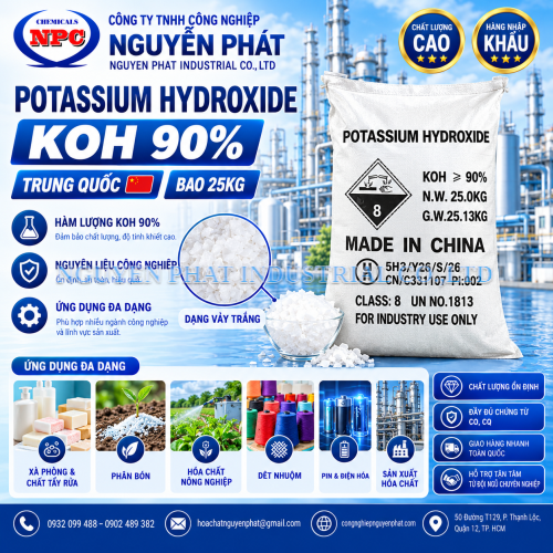 Potassium Hydroxide 90% Trung Quốc | Bán KOH 90% China