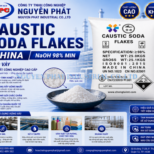 Caustic Soda Flakes – Xút Vảy -NAOH 99%