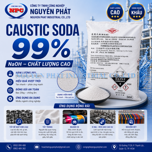 NaOH – Caustic soda 99% ( Xút Vảy)