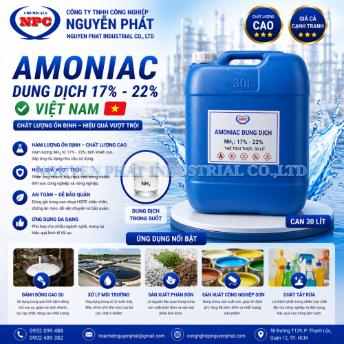 Dung dich Amoniac 22 %  Dung dich NH4OH 