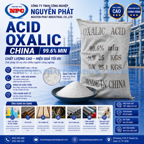Acid Oxalic | C2H2O4 | Bán Axit Oxalic