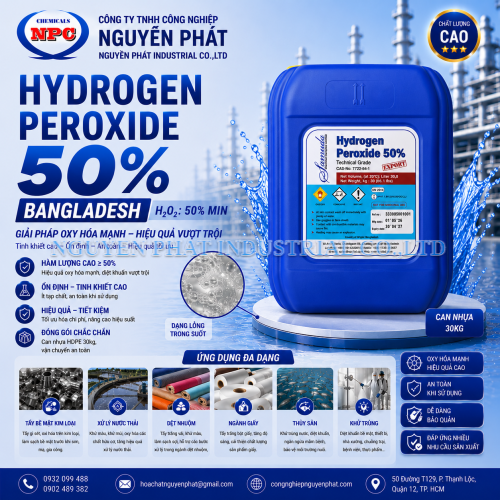 Hydrogen Peroxide 50% Samuda | H2O2 50% Samuda | Bán Oxy Già Bangladesh