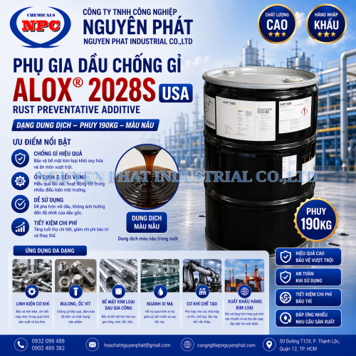 Phụ gia dầu chống gỉ ALOX® 2028S | Dầu chống rỉ kim loại Alox 2028s 