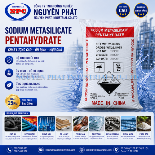 Sodium Metasilicate Pentahydrate (Na2SiO3. 5H2O) | Bột thủy tinh |Bán Na2SiO3