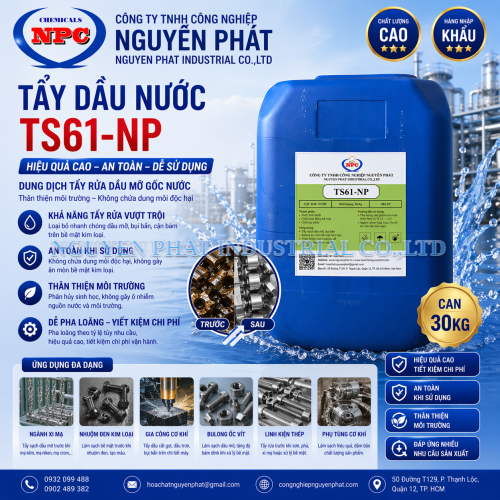 Tẩy Dầu TS61 NP | Tẩy Rửa Công Nghiệp | Xóa Dầu 