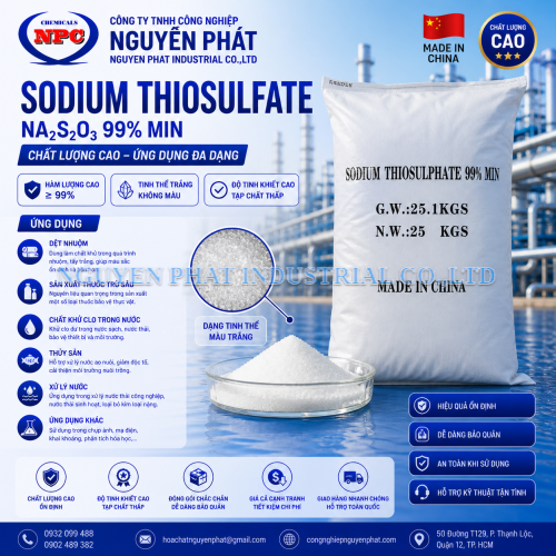Hóa chất Sodium Thiosulfate  Na2S2O3 99% 