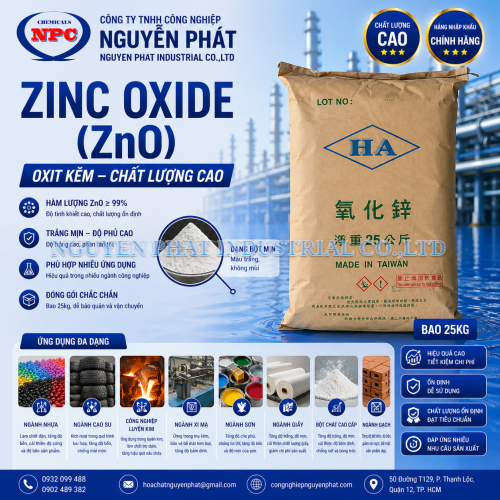  Zinc Oxide (ZnO) | Kẽm Oxit (HA) | Kẽm Oxit Taiwan 